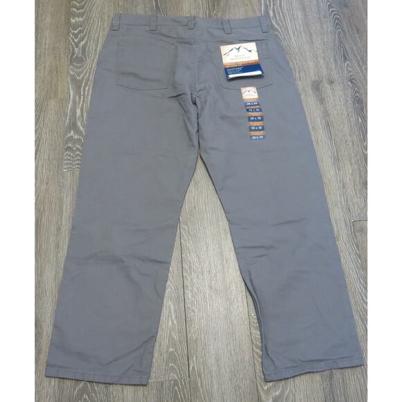 BLUE MOUNTAIN *NWT* Canvas Work Uniform Pants Size 38x30 Men's Relaxed Fit Gray - Picture 2 of 9
